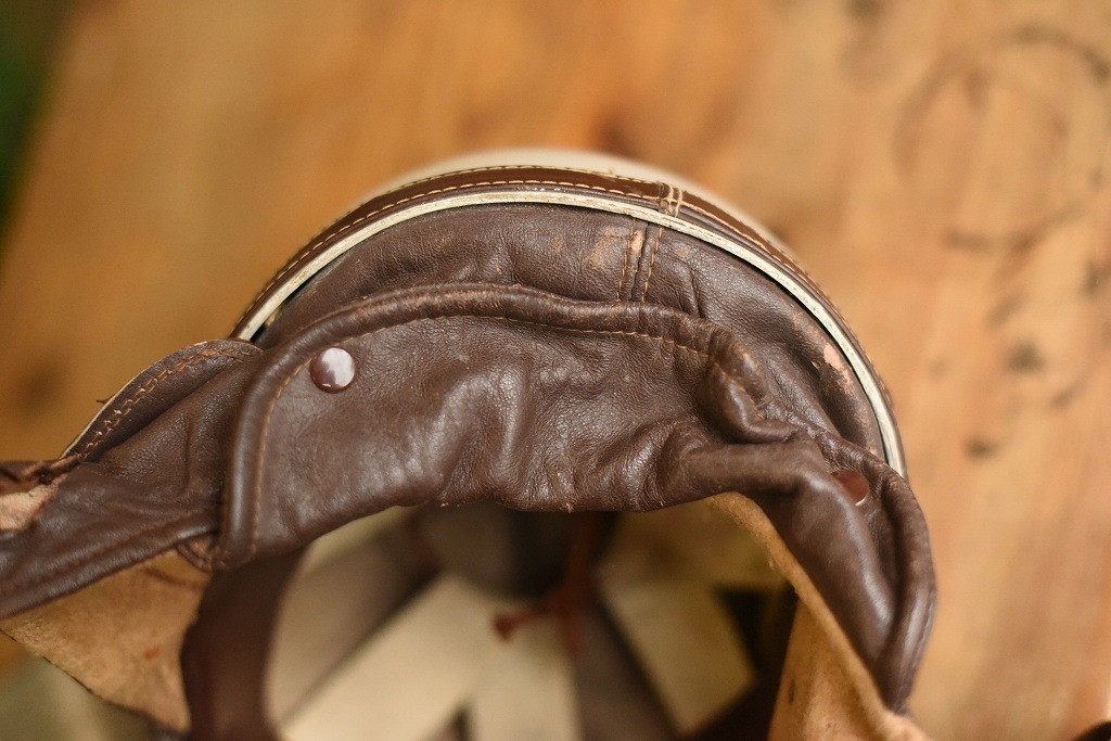 103792 ヴィンテージ　ハーフヘルメット　お椀ヘルUK MADE in ENGLAND ヘルメット