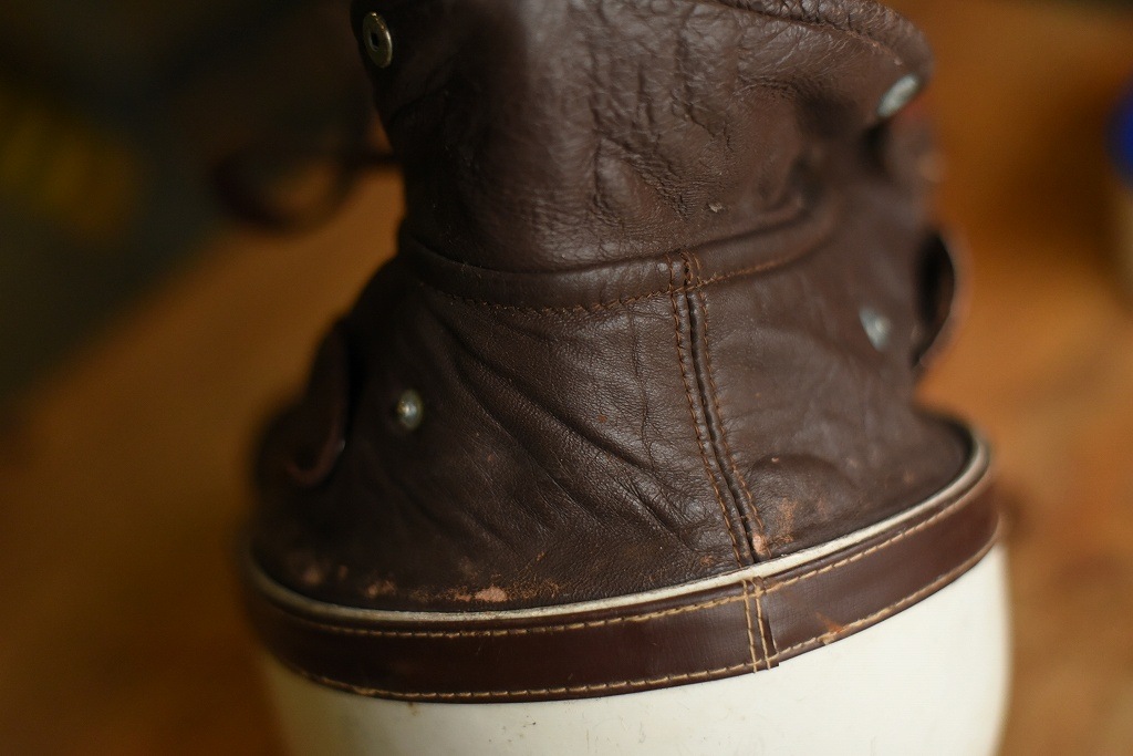 103792 ヴィンテージ　ハーフヘルメット　お椀ヘルUK MADE in ENGLAND ヘルメット