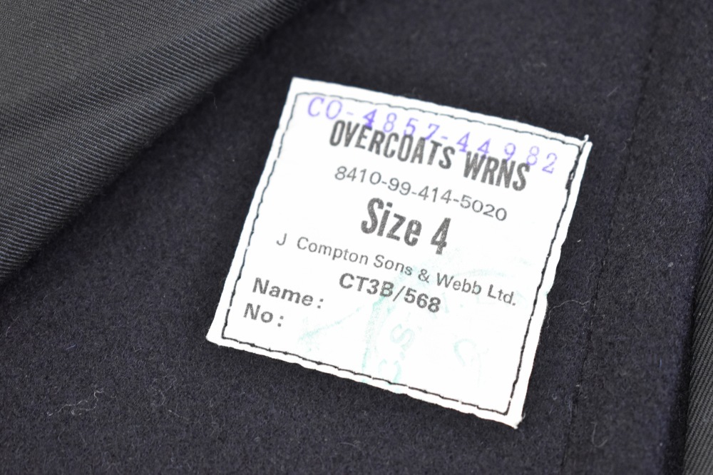 108501　レディースコート 「OVERCOATS WRNS J Compton Sons & Webb Ltd.」ミリタリー