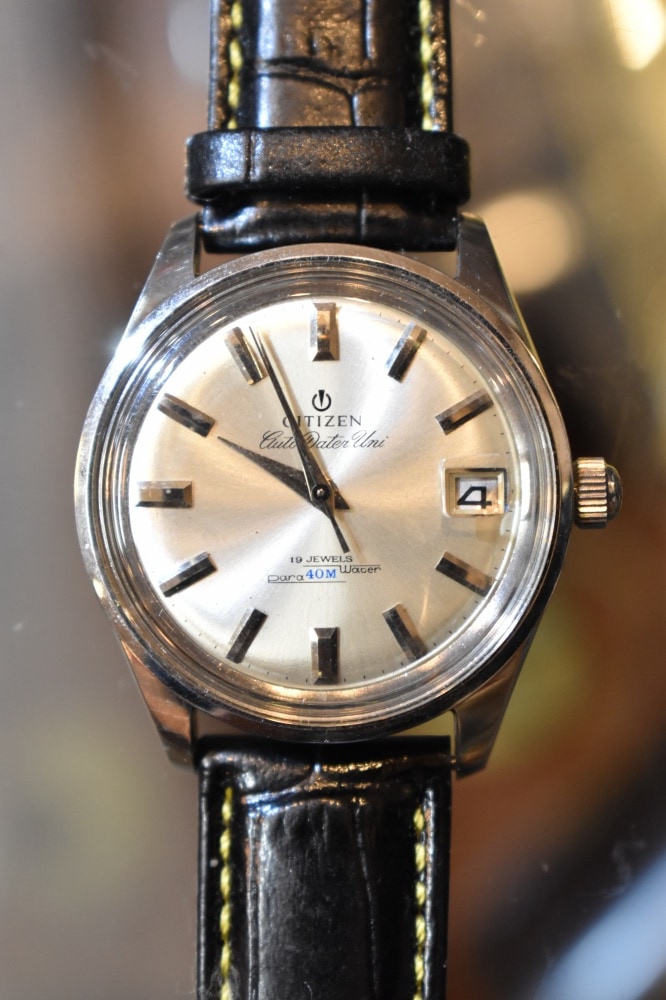108635 腕時計 1960s VINTAGE CITIZEN AutoDaterUni 19石 シチズン 