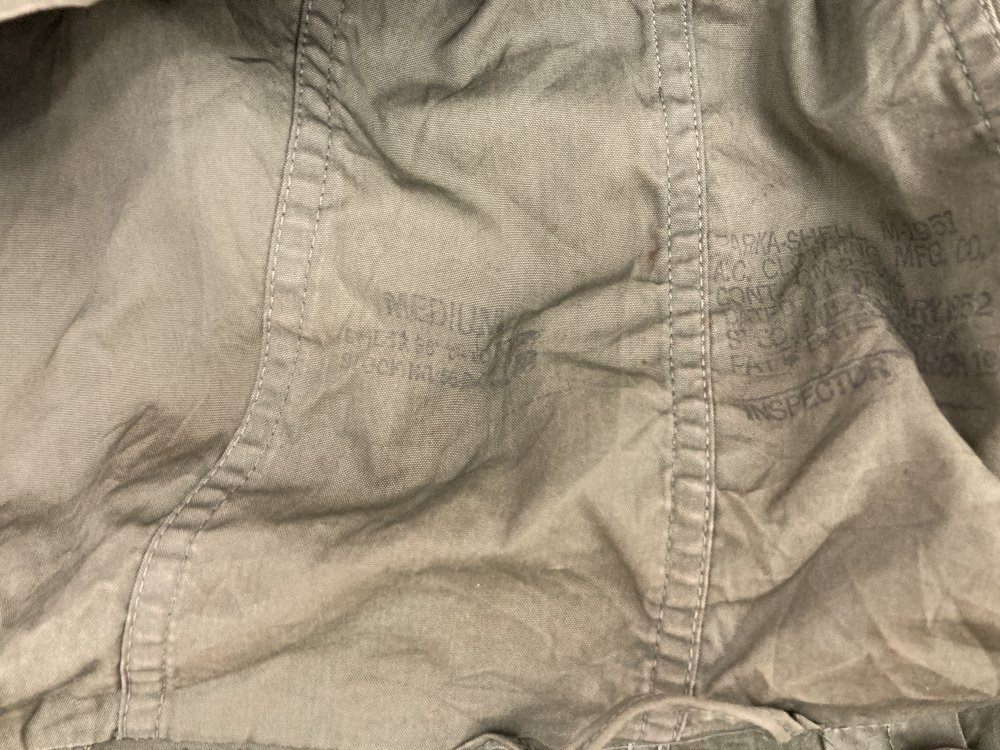 109252 [TF]  VINTAGE 50s US ARMY「M51 FISHTAIL PARKA」フィッシュテールパーカー ヴィンテージ モッズコート