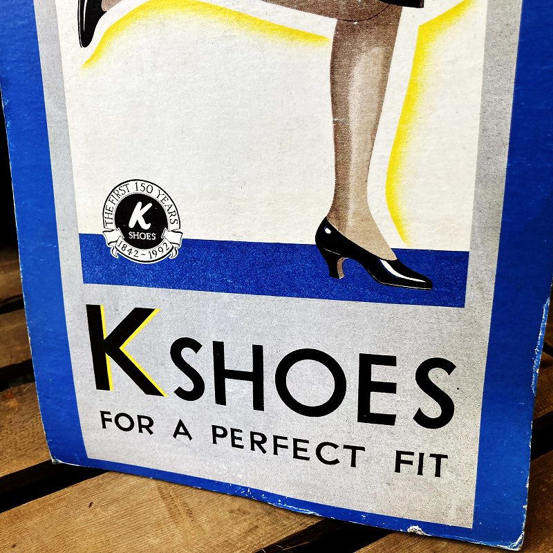 2036 ヴィンテージ　「K SHOES」 ペーパーサイン　サインボード　POP