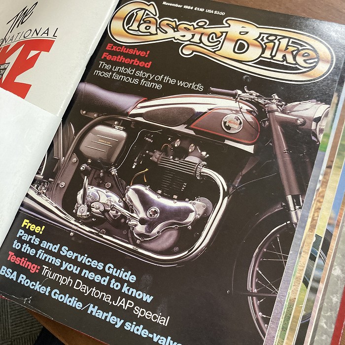 B3835　1984 1985　バインダー12冊セット　「THE CLASSIC MOTOR CYCLE」 クラシックモーターサイクル  英国旧車雑誌