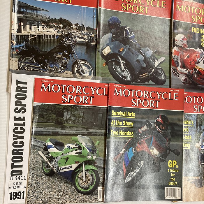B4411　1991　12冊セット 「MOTORCYCLE SPORT」 モーターサイクルスポーツ 英国 旧車雑誌