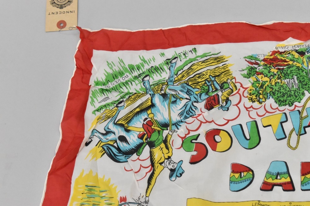 108723 ヴィンテージ 中判 スーベニア スカーフ Souvenir scarf