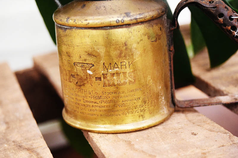 105302  「PRIMUS」 B.A.HJORTH プリムス　ブラス　トーチ　バーナー　ブロートーチ　コンロ　キャンプ　真鍮　MADE IN　SWEDEN