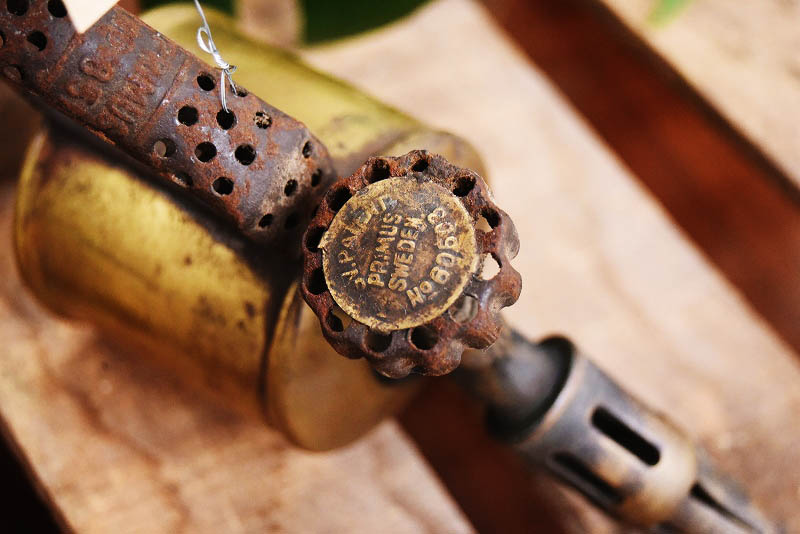 105302  「PRIMUS」 B.A.HJORTH プリムス　ブラス　トーチ　バーナー　ブロートーチ　コンロ　キャンプ　真鍮　MADE IN　SWEDEN