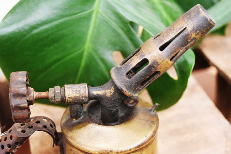 105302  「PRIMUS」 B.A.HJORTH プリムス　ブラス　トーチ　バーナー　ブロートーチ　コンロ　キャンプ　真鍮　MADE IN　SWEDEN