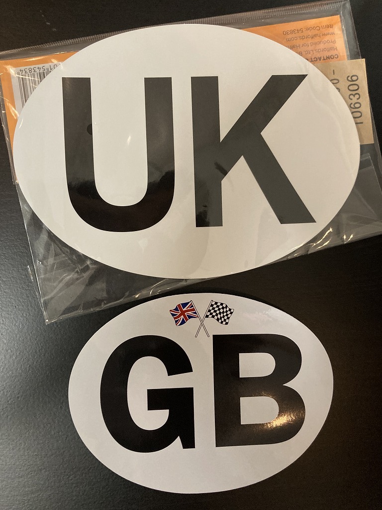 UKシリーズ・ステッカー　「GREAT BRITAIN」　カスタム　シール