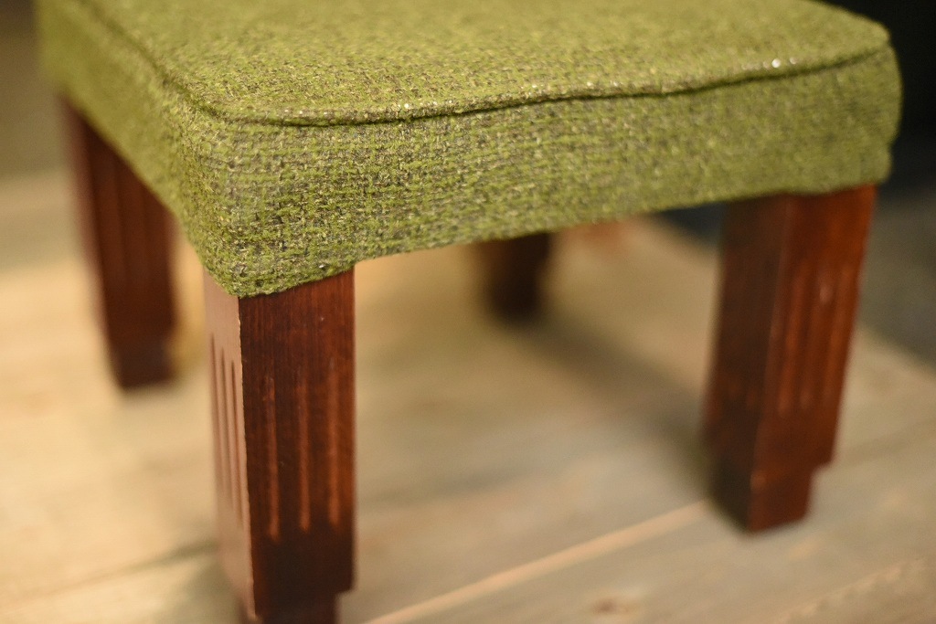 2289 UK ヴィンテージ　　オットマン　スツール　チェア　英国 MADE IN ENGLAND