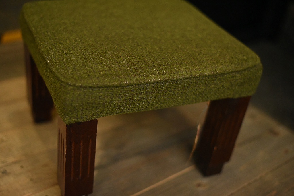 2289 UK ヴィンテージ　　オットマン　スツール　チェア　英国 MADE IN ENGLAND