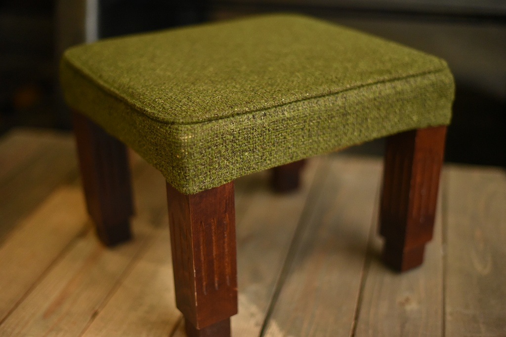 2289 UK ヴィンテージ　　オットマン　スツール　チェア　英国 MADE IN ENGLAND