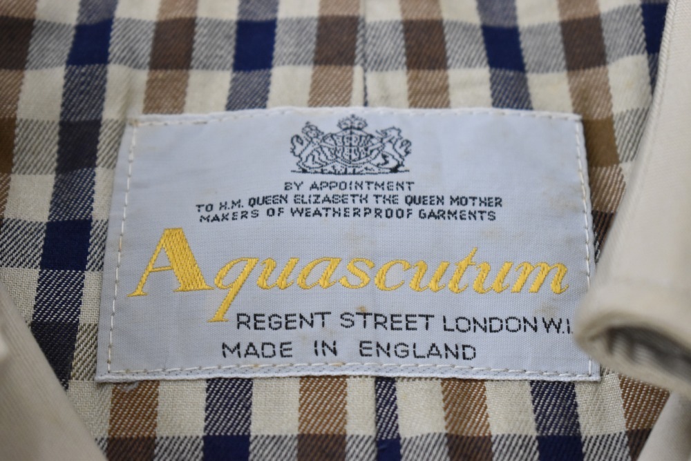 109362 ヴィンテージ「Aquascutum」ステンカラーコート  レディース
