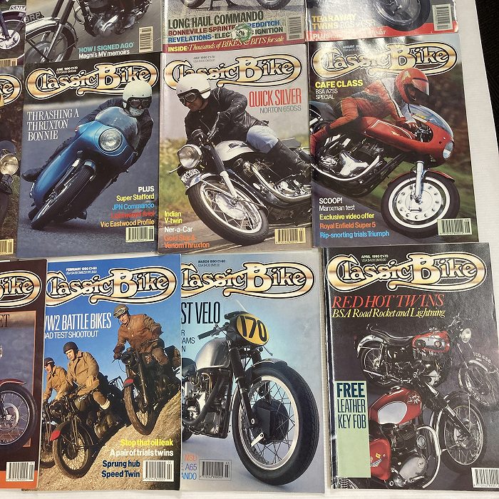 B2928　1990　12冊セット　「CLASSIC BIKE」　クラシックバイク　英国旧車雑誌