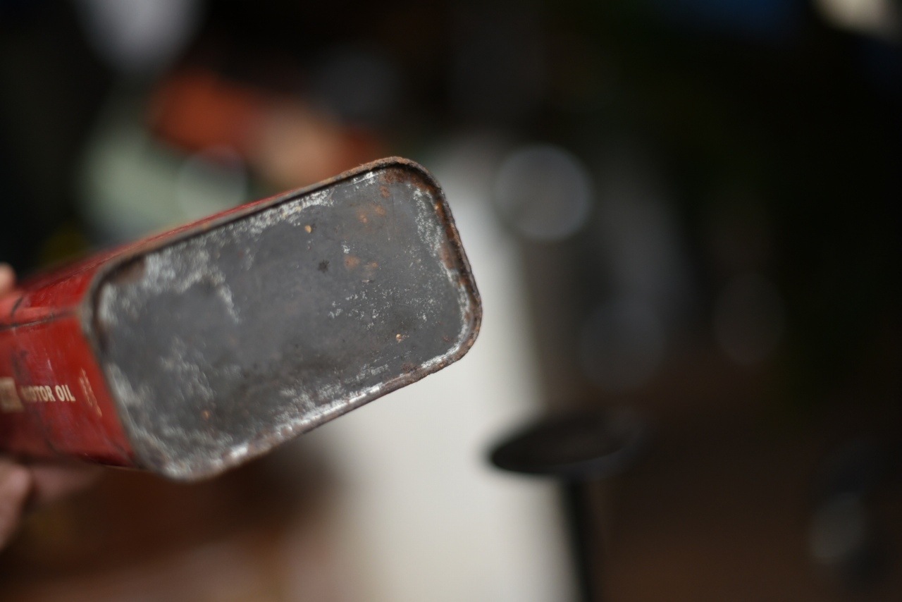 SHELL X-100 MOTOR OIL オイル缶 102004