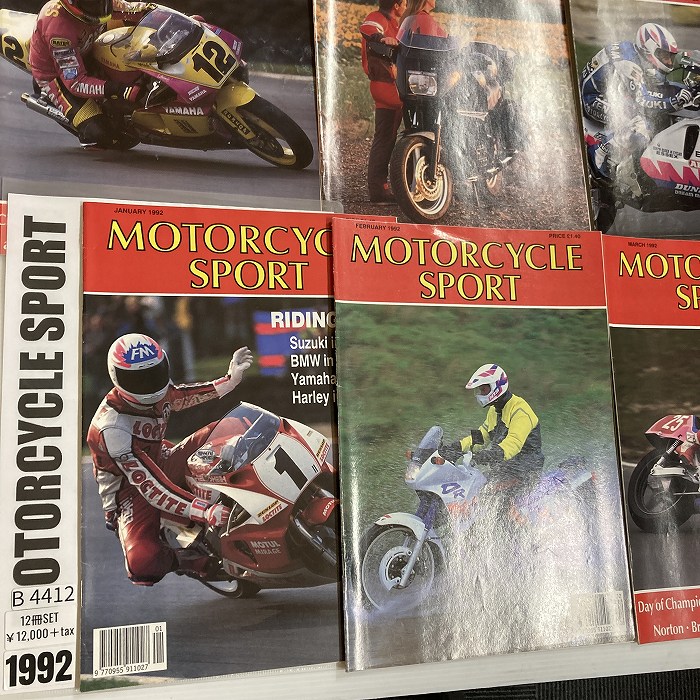 B4412　1992　12冊セット 「MOTORCYCLE SPORT」 モーターサイクルスポーツ 英国 旧車雑誌