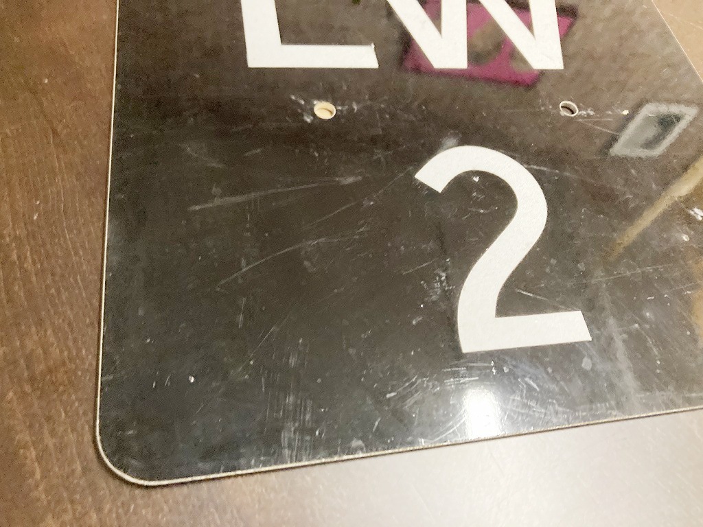 101496 ヴィンテージ ナンバープレート アルミ製 サインプレート 看板 英国