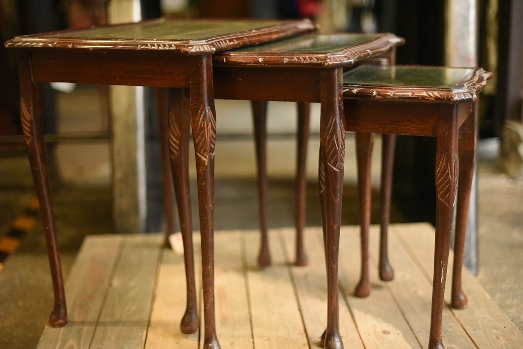 2707 UK ヴィンテージ　3セット収納　テーブル　英国 MADE IN ENGLAND