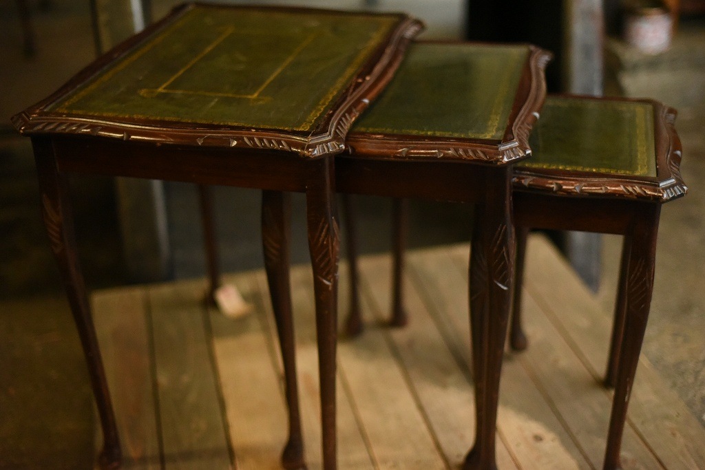 2707 UK ヴィンテージ　3セット収納　テーブル　英国 MADE IN ENGLAND