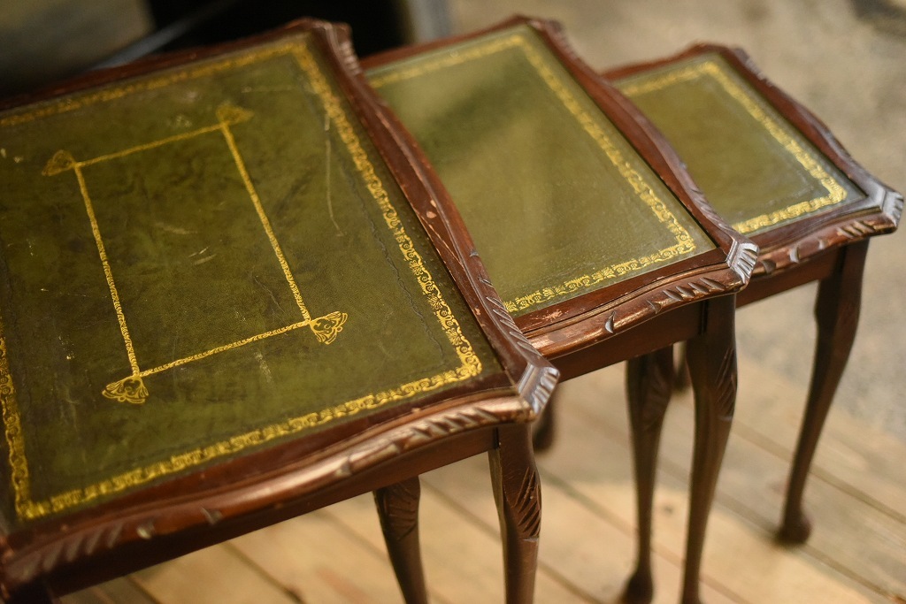 2707 UK ヴィンテージ　3セット収納　テーブル　英国 MADE IN ENGLAND