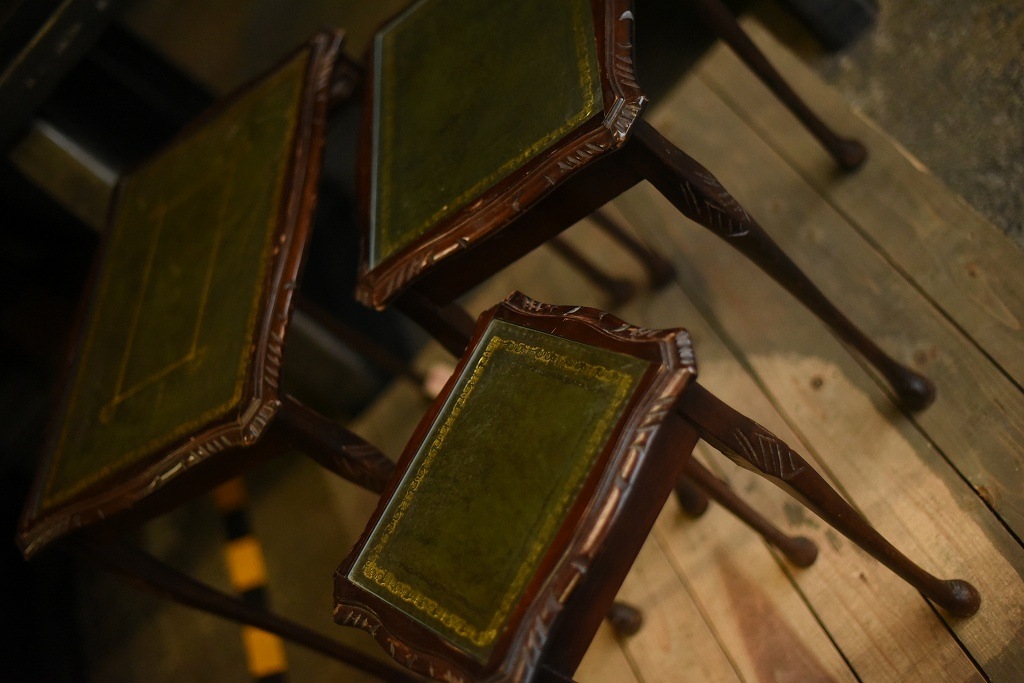 2707 UK ヴィンテージ　3セット収納　テーブル　英国 MADE IN ENGLAND