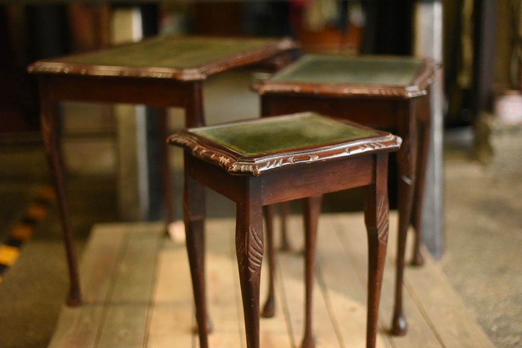 2707 UK ヴィンテージ　3セット収納　テーブル　英国 MADE IN ENGLAND