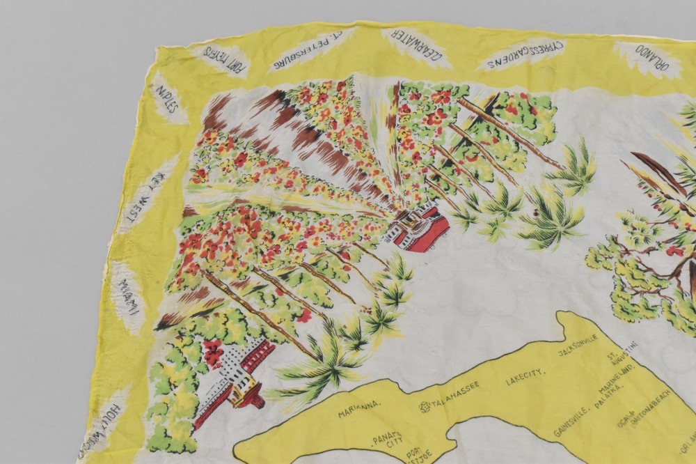 108847 ヴィンテージ 中判 スーベニア スカーフ Souvenir scarf