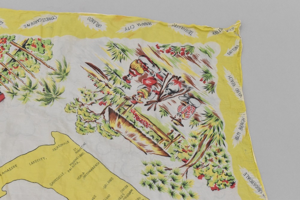 108847 ヴィンテージ 中判 スーベニア スカーフ Souvenir scarf