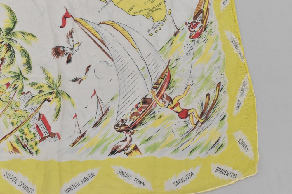 108847 ヴィンテージ 中判 スーベニア スカーフ Souvenir scarf