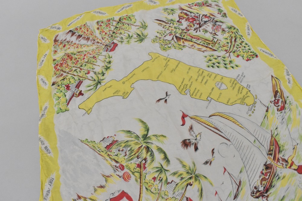 108847 ヴィンテージ 中判 スーベニア スカーフ Souvenir scarf