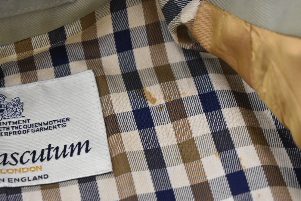 109148 ヴィンテージ「Aquascutum」ステンカラーコート 