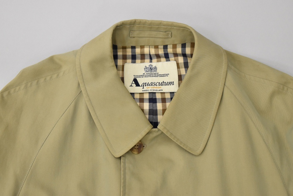109148 ヴィンテージ「Aquascutum」ステンカラーコート 