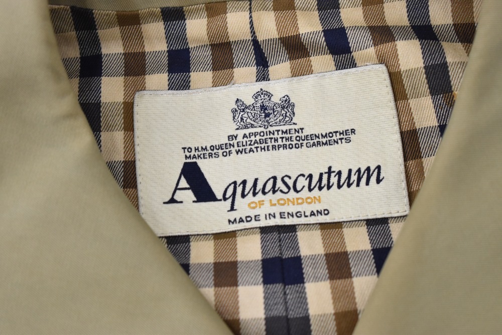 109148 ヴィンテージ「Aquascutum」ステンカラーコート 