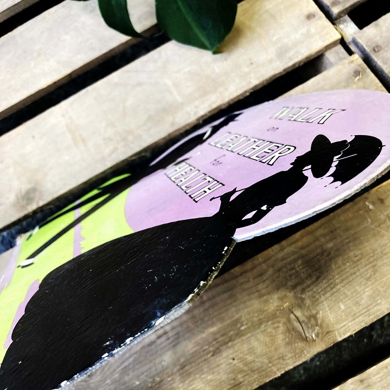 2034 ヴィンテージ　「WALK on LEATHER for HEALTH」 ペーパーサイン　サインボード　POP