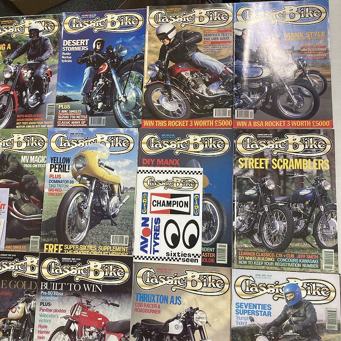 B2929　1991　12冊セット　「CLASSIC BIKE」　クラシックバイク　英国旧車雑誌