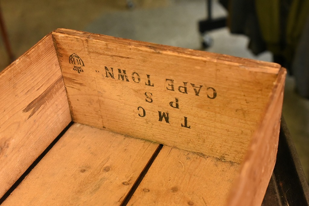 253 UK ヴィンテージ　「T.C.BRAND」 ウッドボックス　収納箱　英国 MADE IN ENGLAND