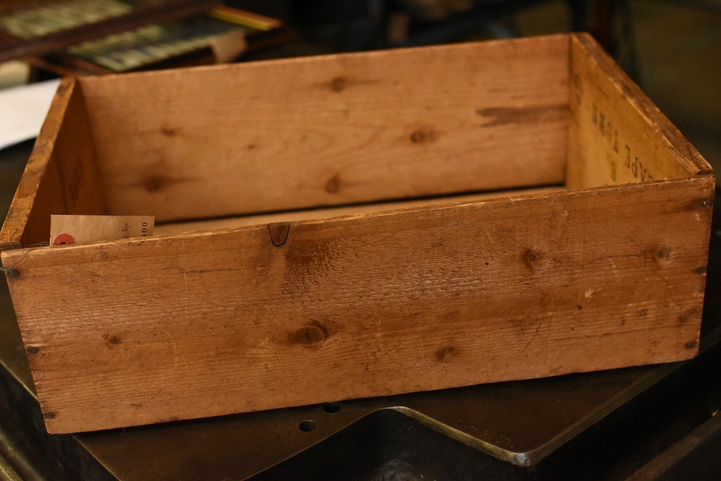 253 UK ヴィンテージ　「T.C.BRAND」 ウッドボックス　収納箱　英国 MADE IN ENGLAND
