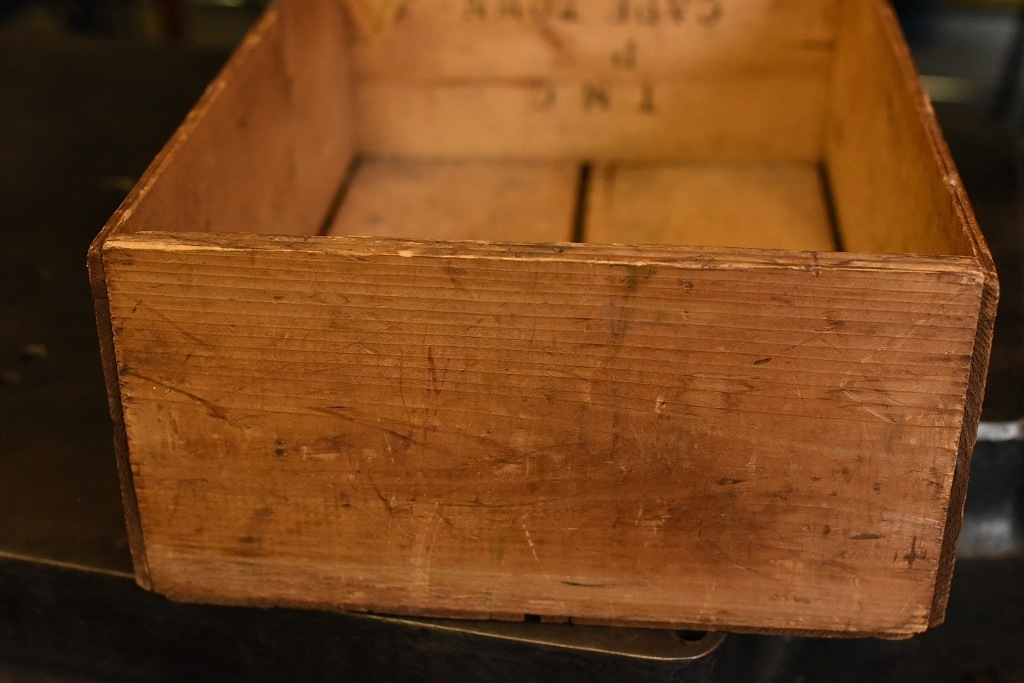 253 UK ヴィンテージ　「T.C.BRAND」 ウッドボックス　収納箱　英国 MADE IN ENGLAND