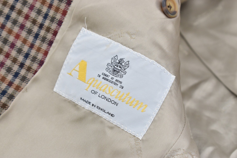 108502「Aquascutum OF LONDON」アクアスキュータム　 MADE IN ENGLAND