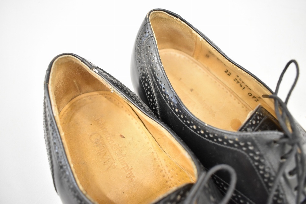 109915 「Johnston & Murphy」レザーシューズ  外羽根 SIZE 8 1/2