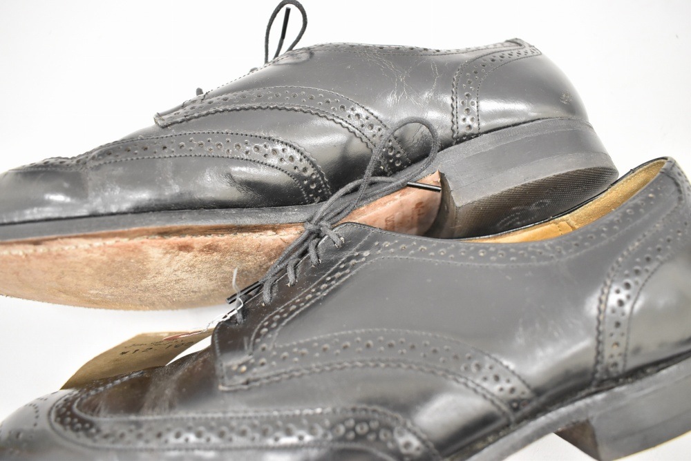 109915 「Johnston & Murphy」レザーシューズ  外羽根 SIZE 8 1/2