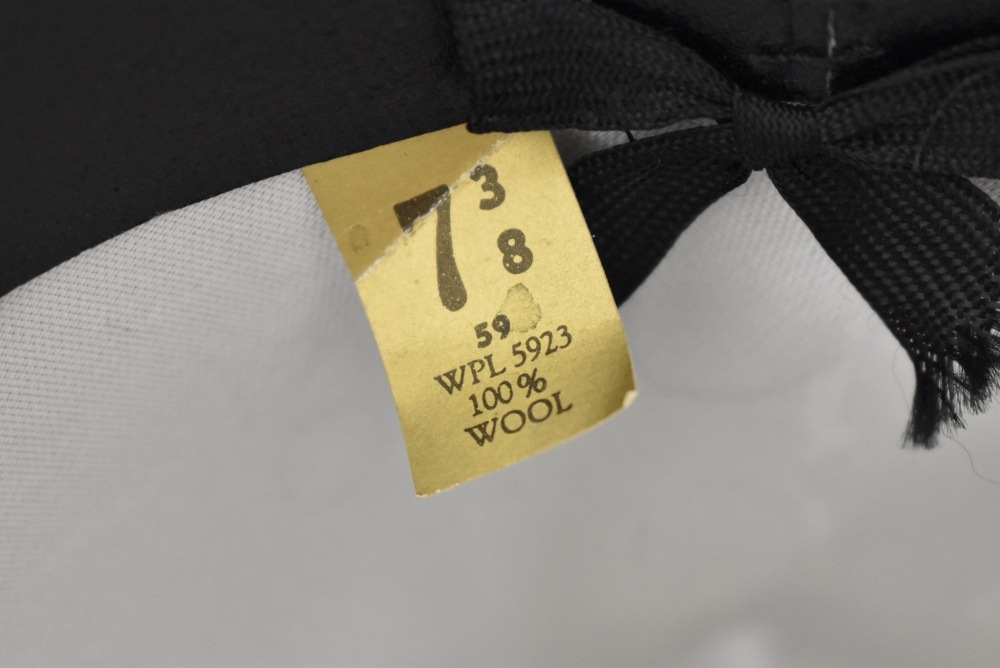 109454 ヴィンテージ  「EDDGEWOOD」羽根付き帽子 ハット 59cm