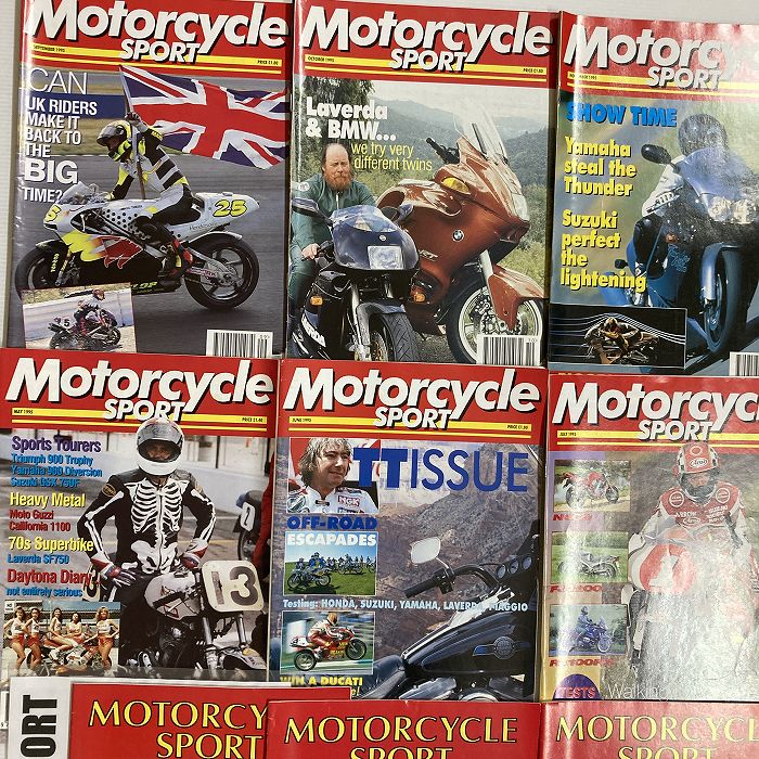 B4415　1995　12冊セット 「MOTORCYCLE SPORT」 モーターサイクルスポーツ 英国 旧車雑誌