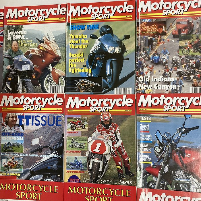 B4415　1995　12冊セット 「MOTORCYCLE SPORT」 モーターサイクルスポーツ 英国 旧車雑誌
