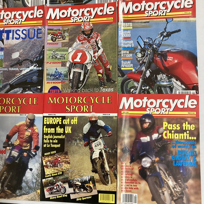 B4415　1995　12冊セット 「MOTORCYCLE SPORT」 モーターサイクルスポーツ 英国 旧車雑誌