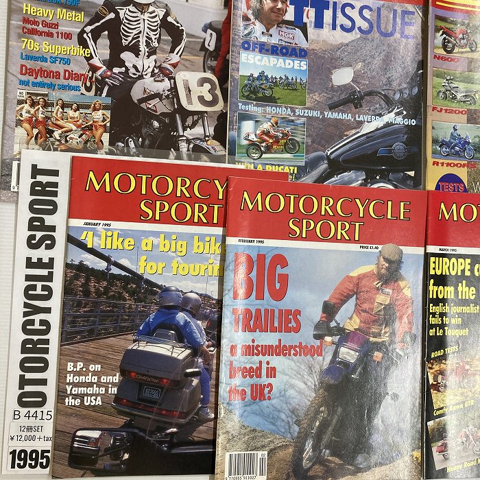 B4415　1995　12冊セット 「MOTORCYCLE SPORT」 モーターサイクルスポーツ 英国 旧車雑誌