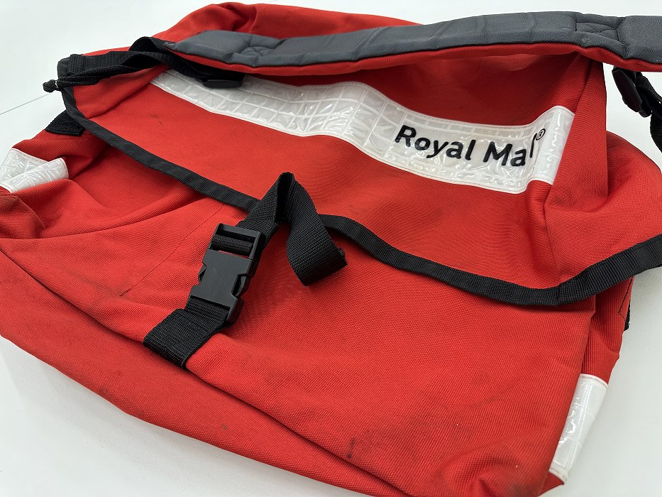 107551 コンディションA ヴィンテージ 英国 「ROYAL MAIL」 ロイヤルメール メッセンジャーバッグ ホワイトリフレクター