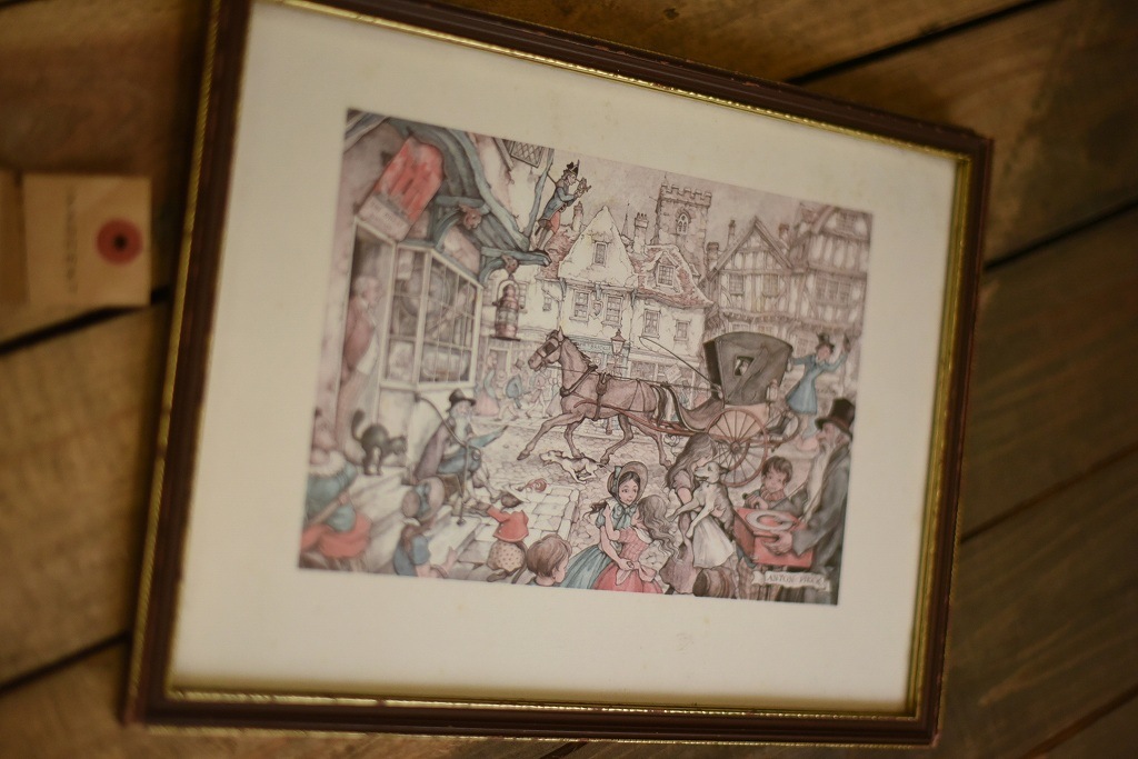 2417 ヴィンテージ　ウッドフレーム 　額縁