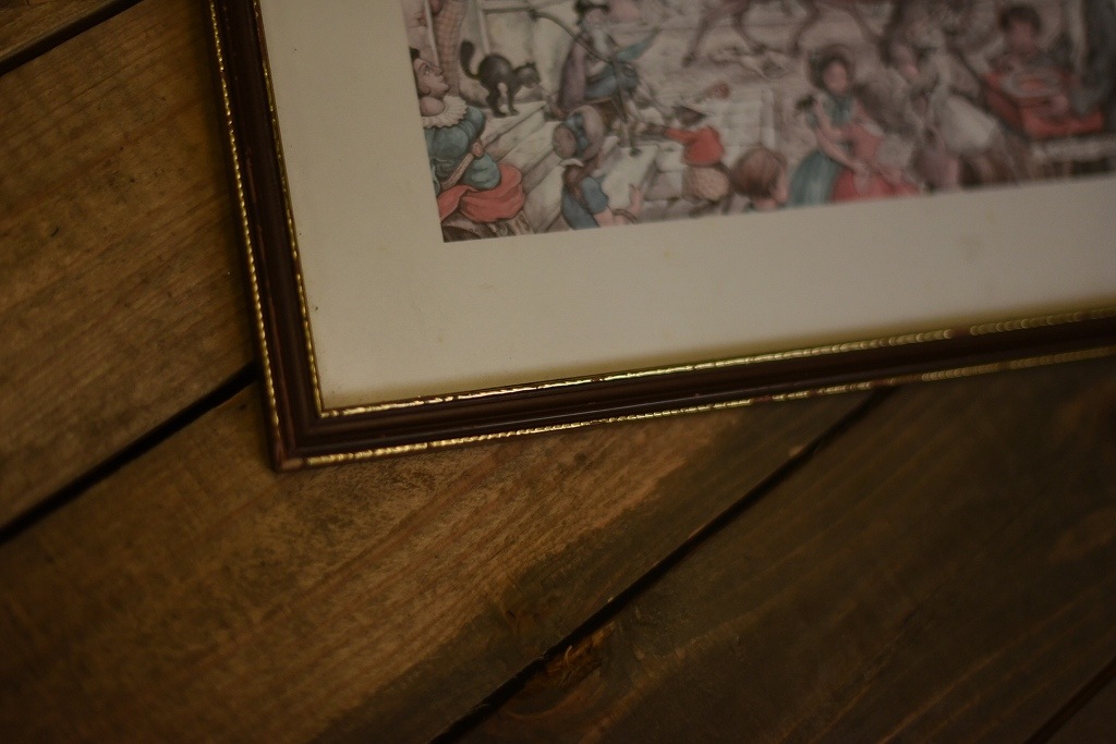 2417 ヴィンテージ　ウッドフレーム 　額縁