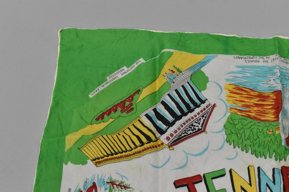 108845 ヴィンテージ 中判 スーベニア  スカーフ  Souvenir scarf
